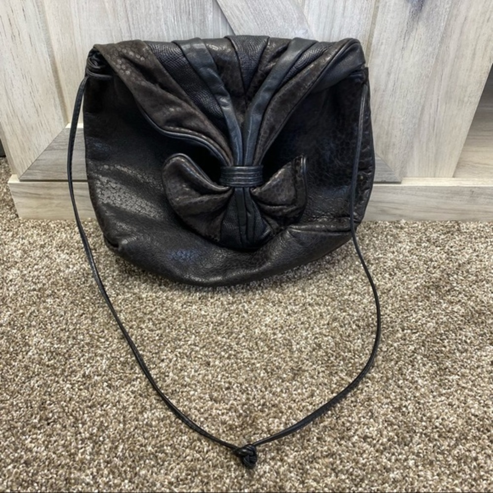 paola del lungo ITALY  Leather Crossbody Shoulder  Bag